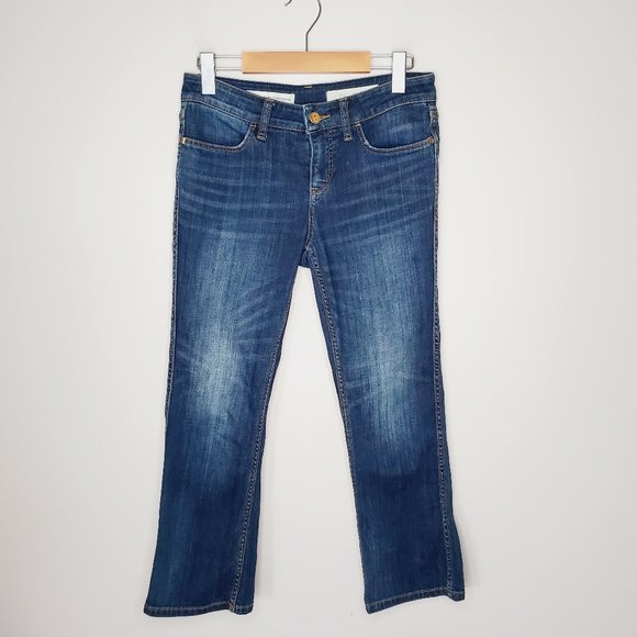 ANTHRO PILCRO Stet Cropped Flare Blue Jeans - Picture 3 of 10